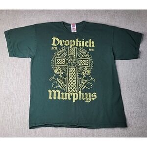 Dropkick Murphys 2019 Tour Dates T-shirt Large Bayside USA Double Sided St Patty